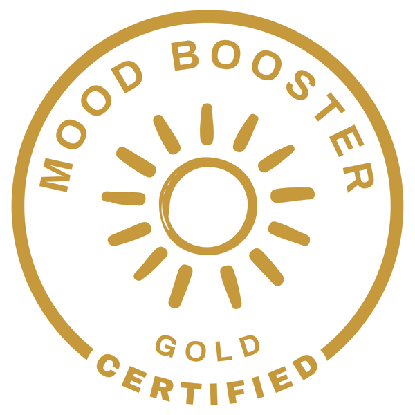 Mood Booster Gold Certified badge