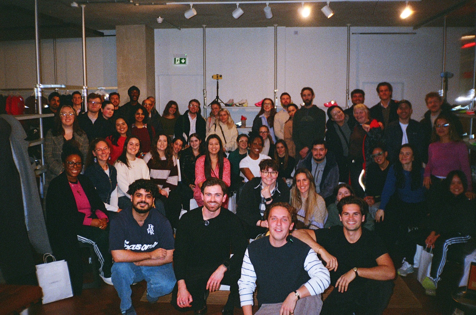 A large group from the Mood Booster community together at an event